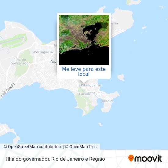 Ilha do governador mapa