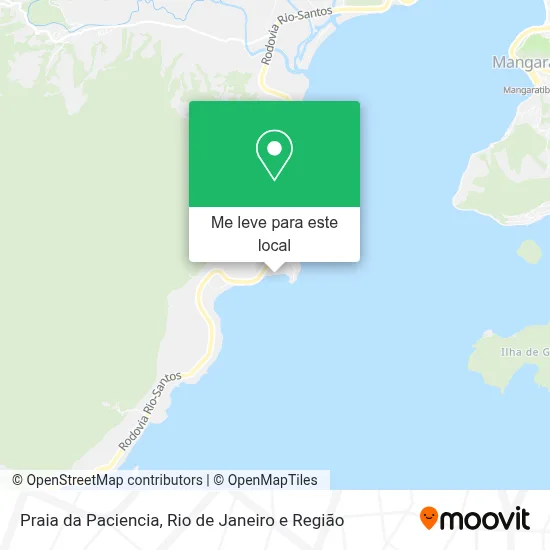 Praia da Paciencia mapa