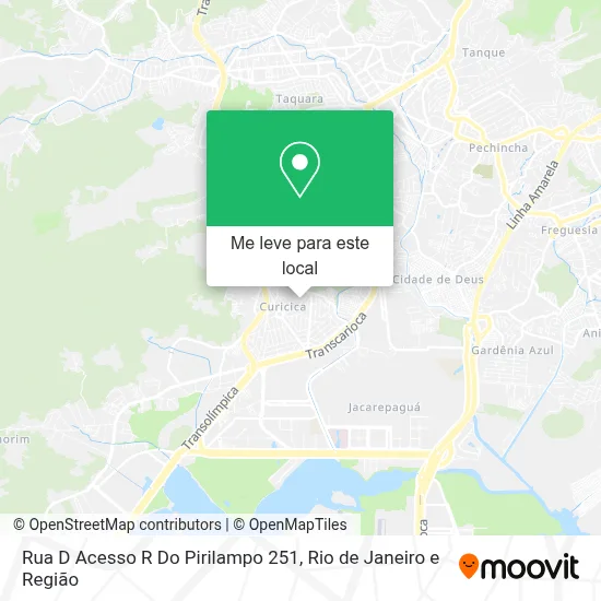 Rua D Acesso R Do Pirilampo 251 mapa