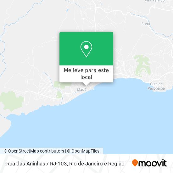 Rua das Aninhas / RJ-103 mapa