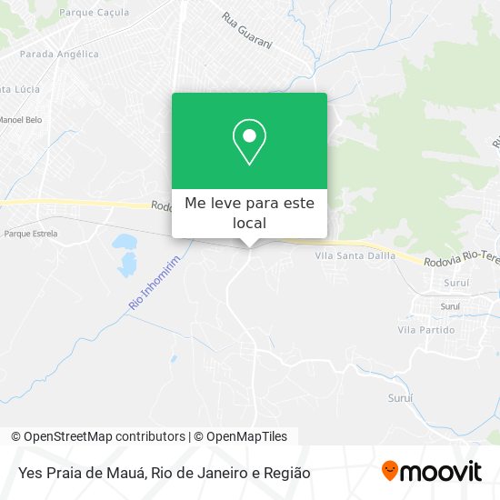 Yes Praia de Mauá mapa