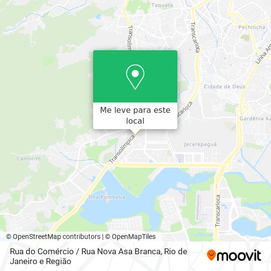 Rua do Comércio / Rua Nova Asa Branca mapa