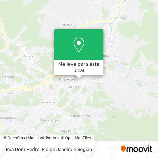 Rua Dom Pedro mapa