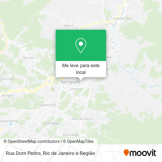 Rua Dom Pedro mapa