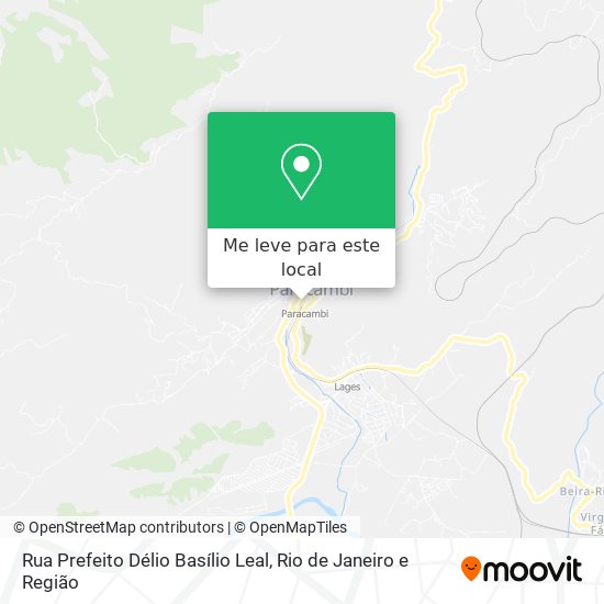 Rua Prefeito Délio Basílio Leal mapa