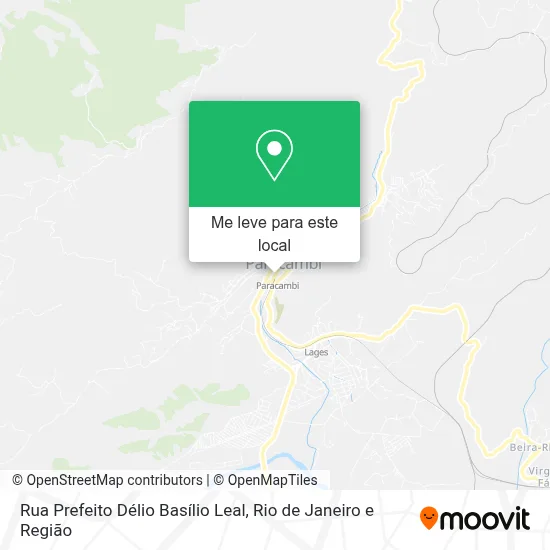 Rua Prefeito Délio Basílio Leal mapa