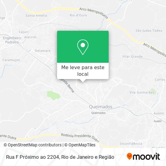 Rua F Próximo ao 2204 mapa