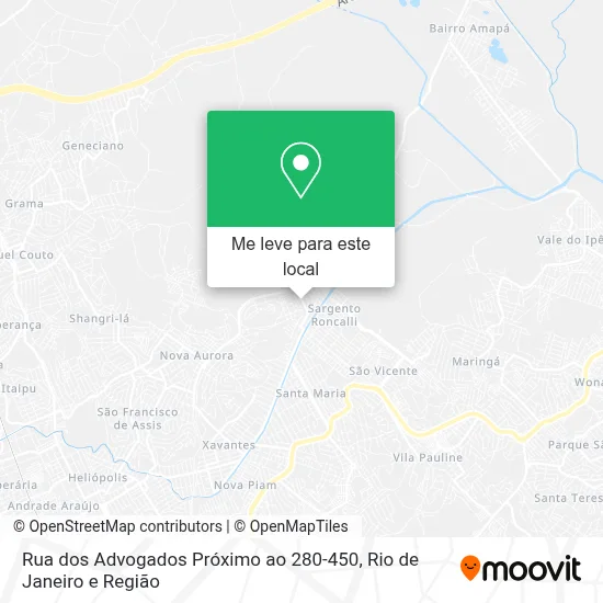 Rua dos Advogados Próximo ao 280-450 mapa