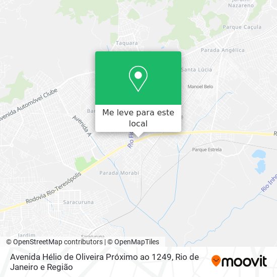 Avenida Hélio de Oliveira Próximo ao 1249 mapa