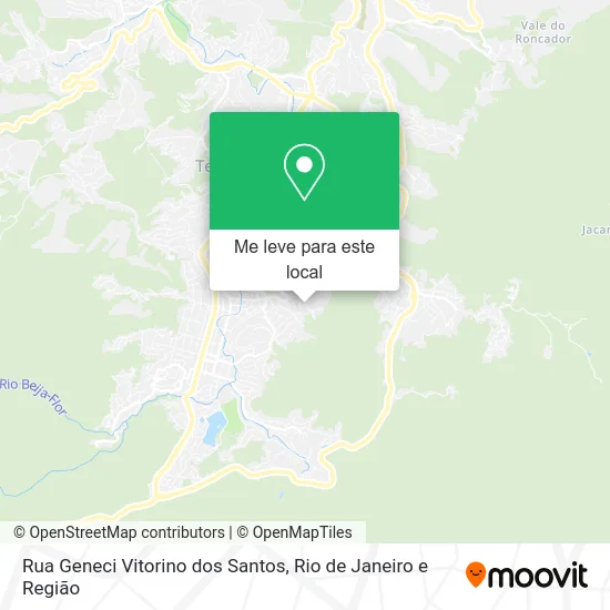 Rua Geneci Vitorino dos Santos mapa