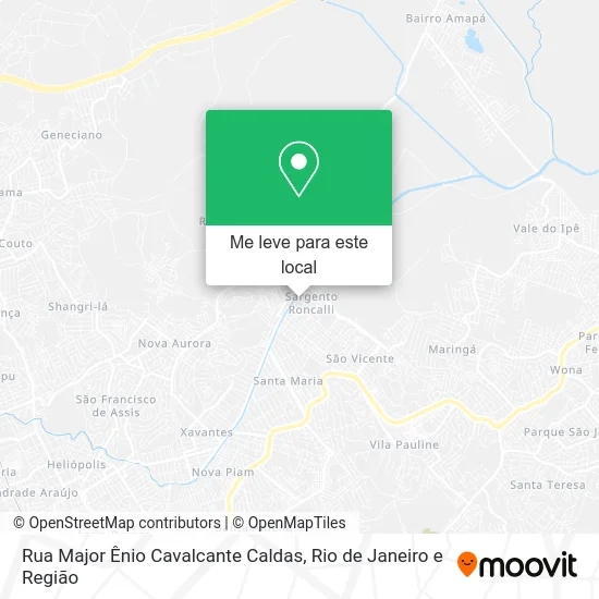 Rua Major Ênio Cavalcante Caldas mapa