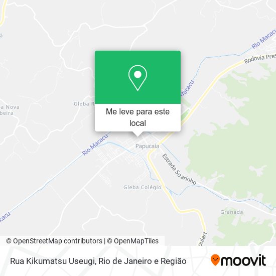 Rua Kikumatsu Useugi mapa