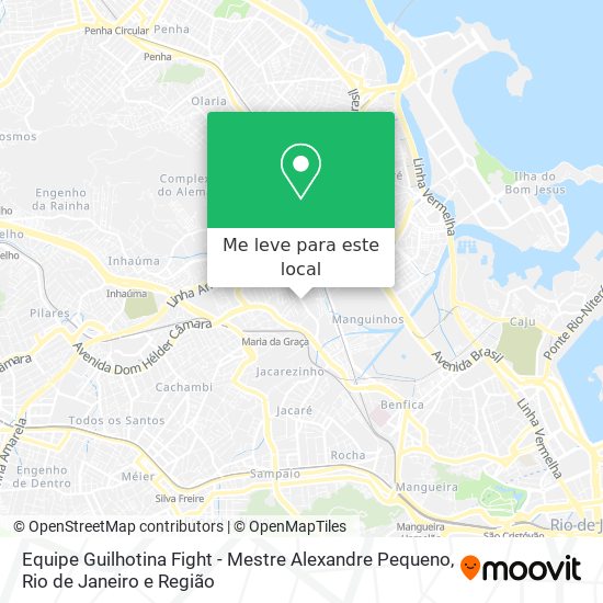 Equipe Guilhotina Fight - Mestre Alexandre Pequeno mapa