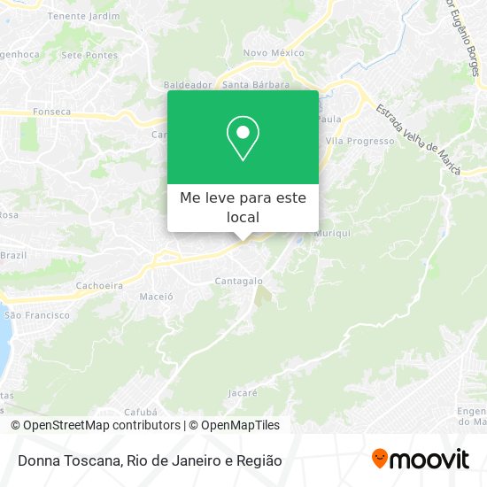 Donna Toscana mapa