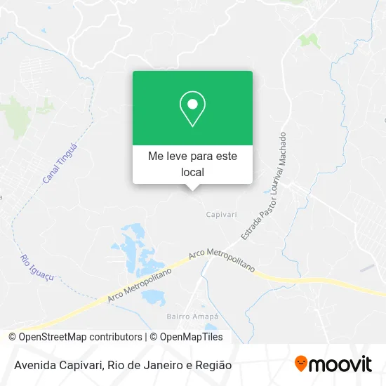 Avenida Capivari mapa