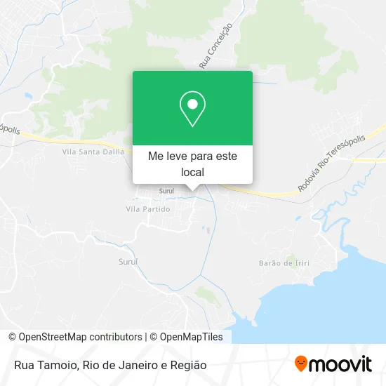 Rua Tamoio mapa