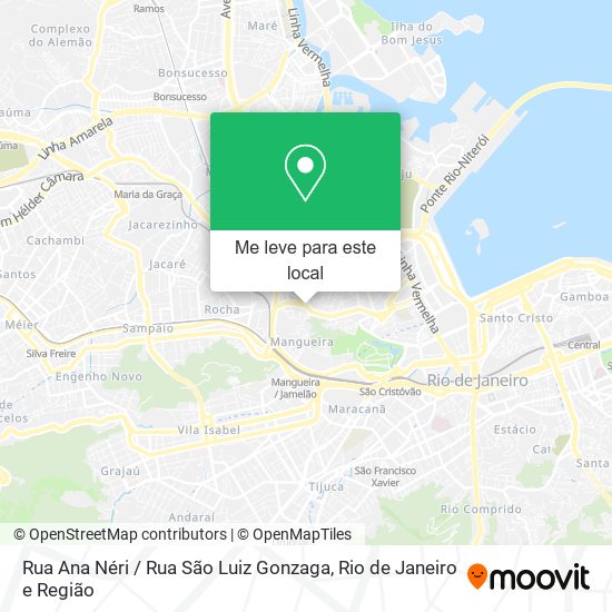 Rua Ana Néri / Rua São Luiz Gonzaga mapa