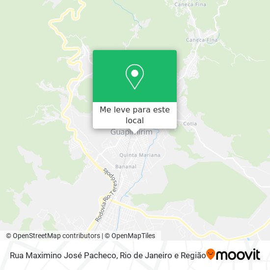 Rua Maximino José Pacheco mapa