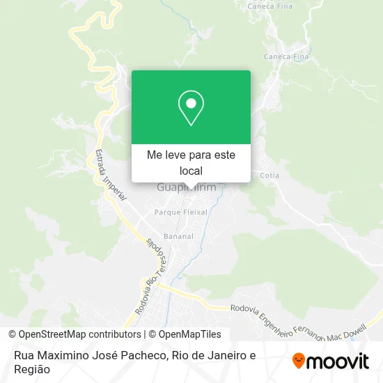 Rua Maximino José Pacheco mapa