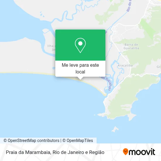 Praia da Marambaia mapa
