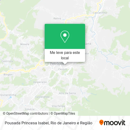 Pousada Princesa Isabel mapa