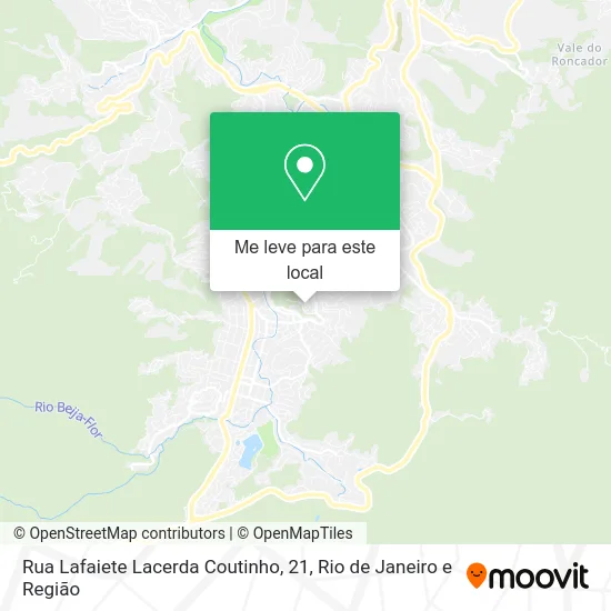 Rua Lafaiete Lacerda Coutinho, 21 mapa