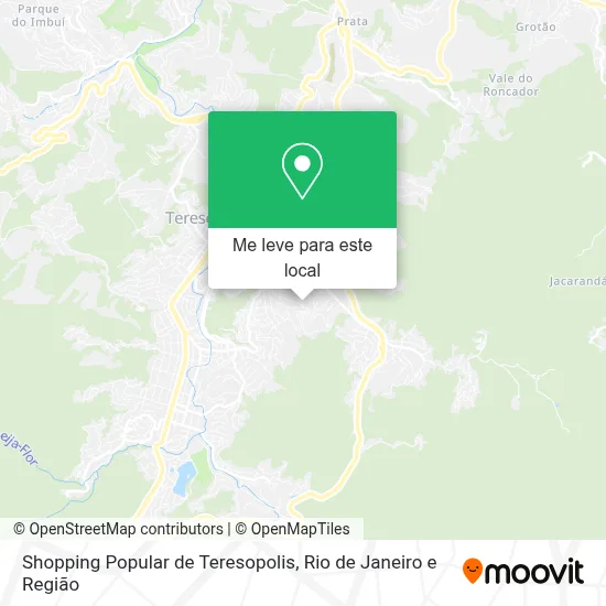 Shopping Popular de Teresopolis mapa