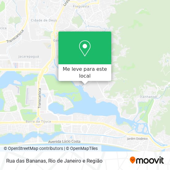 Rua das Bananas mapa