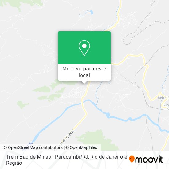 Trem Bão de Minas - Paracambi / RJ mapa