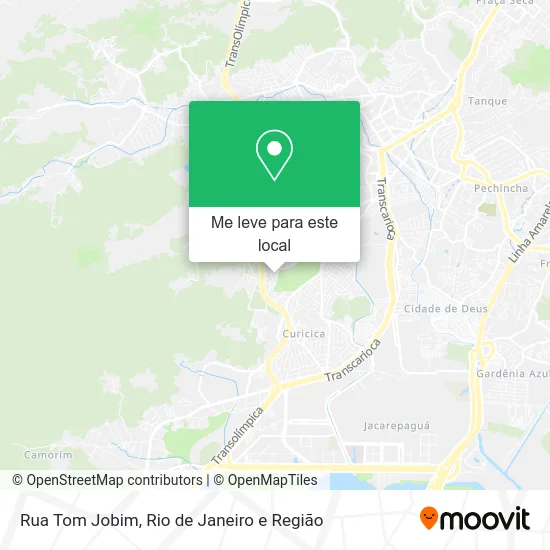 Rua Tom Jobim mapa