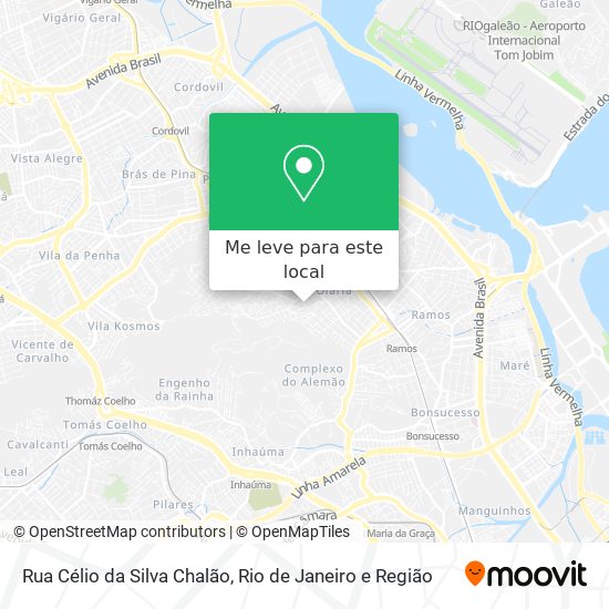 Rua Célio da Silva Chalão mapa