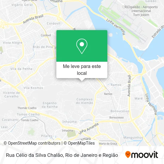 Rua Célio da Silva Chalão mapa