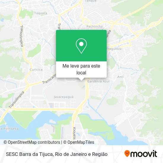 SESC Barra da Tijuca mapa
