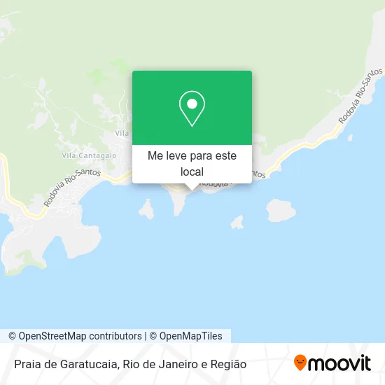 Praia de Garatucaia mapa