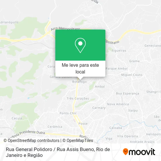 Rua General Polidoro / Rua Assis Bueno mapa