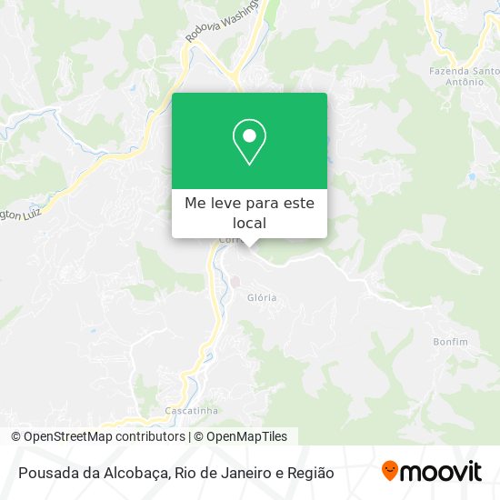 Pousada da Alcobaça mapa