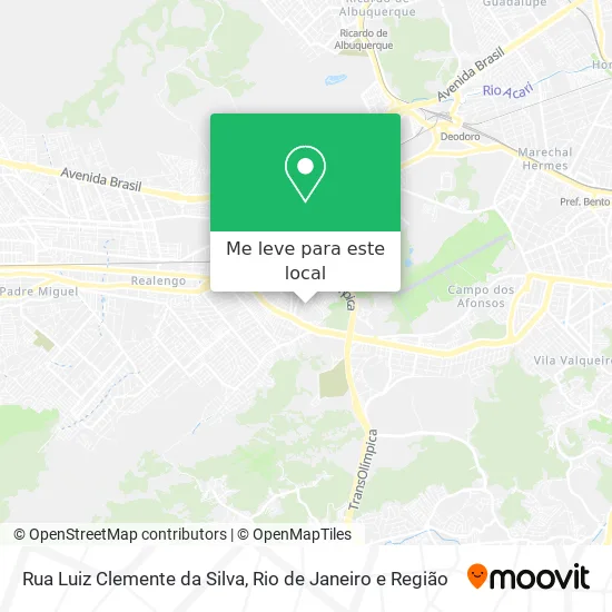 Rua Luiz Clemente da Silva mapa