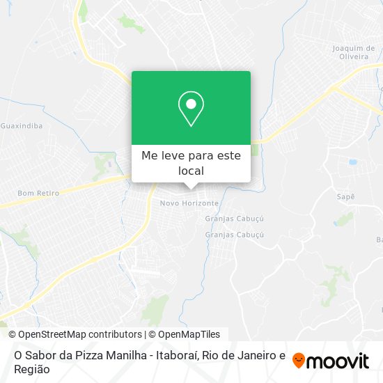 O Sabor da Pizza Manilha - Itaboraí mapa