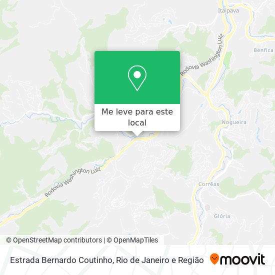 Estrada Bernardo Coutinho mapa