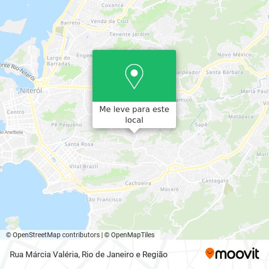 Rua Márcia Valéria mapa