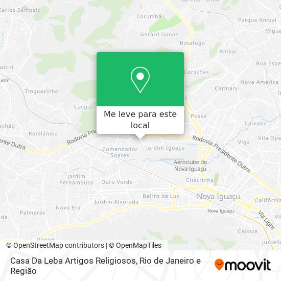 Casa Da Leba Artigos Religiosos mapa