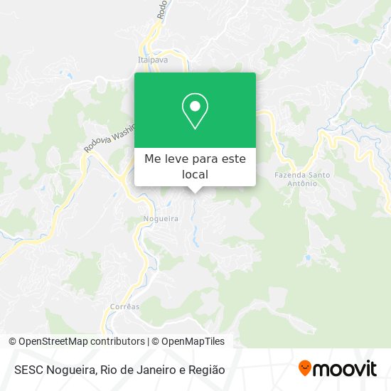 SESC Nogueira mapa