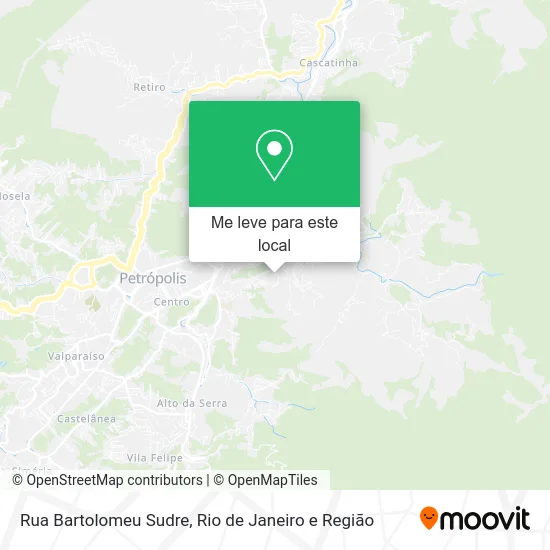Rua Bartolomeu Sudre mapa