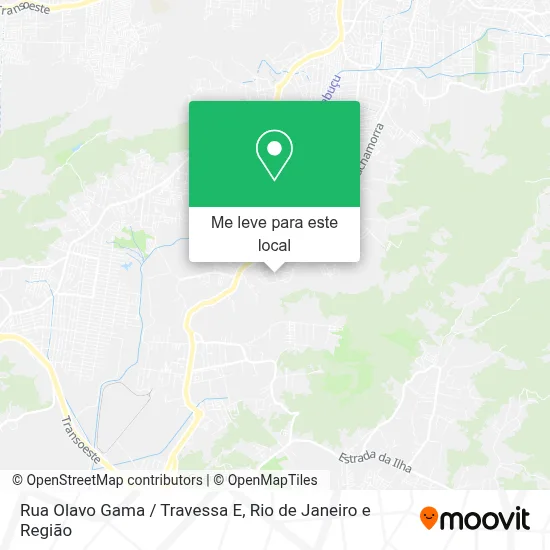 Rua Olavo Gama / Travessa E mapa