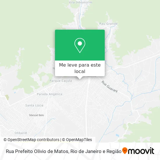 Rua Prefeito Olívio de Matos mapa