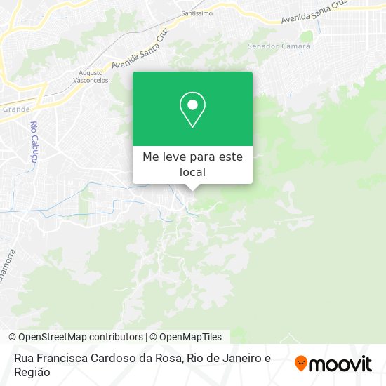 Rua Francisca Cardoso da Rosa mapa