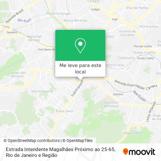 Estrada Intendente Magalhães Próximo ao 25-65 mapa