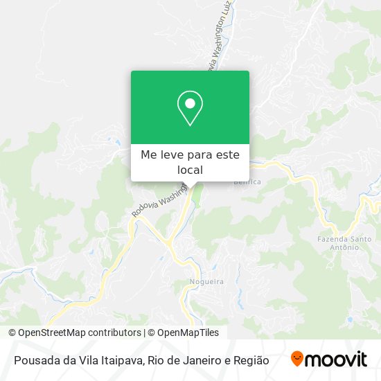 Pousada da Vila Itaipava mapa