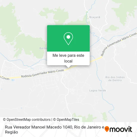Rua Vereador Manoel Macedo 1040 mapa