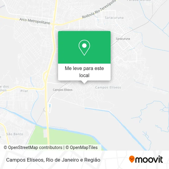 Campos Elíseos mapa